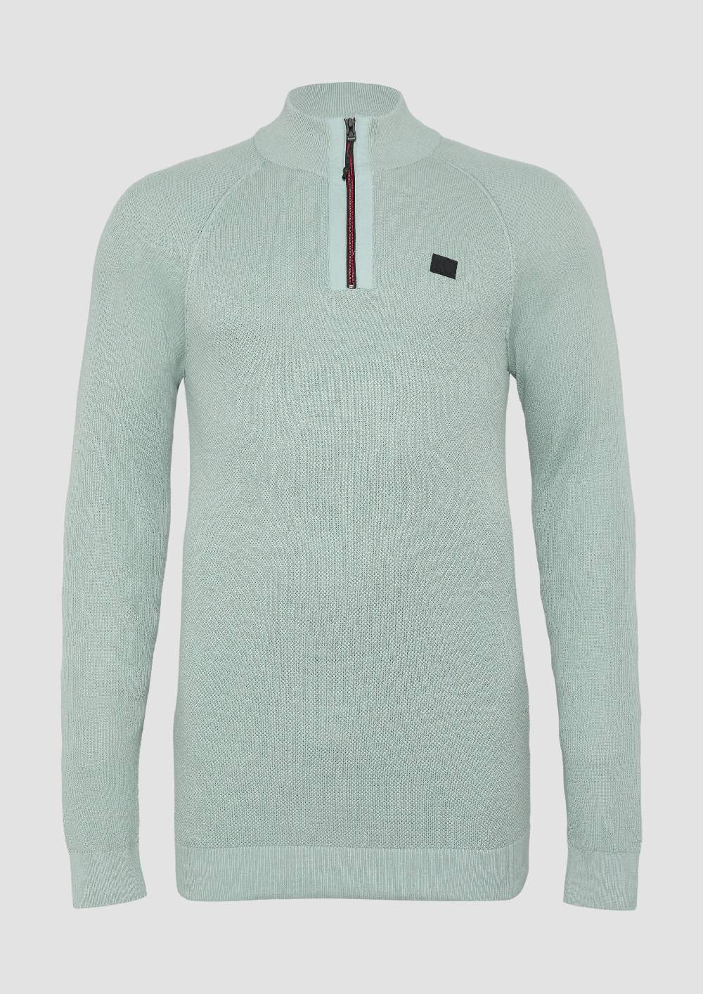 S.Oliver Strickpullover Mit Hochgeschlossenem Kragen