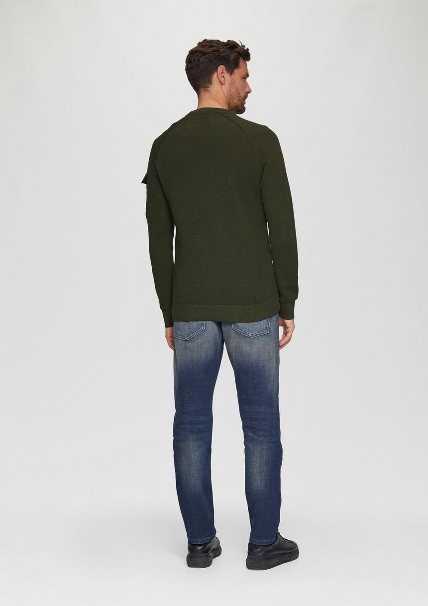 S.Oliver Strickpullover Mit Raglanärmeln Und Strukturmix