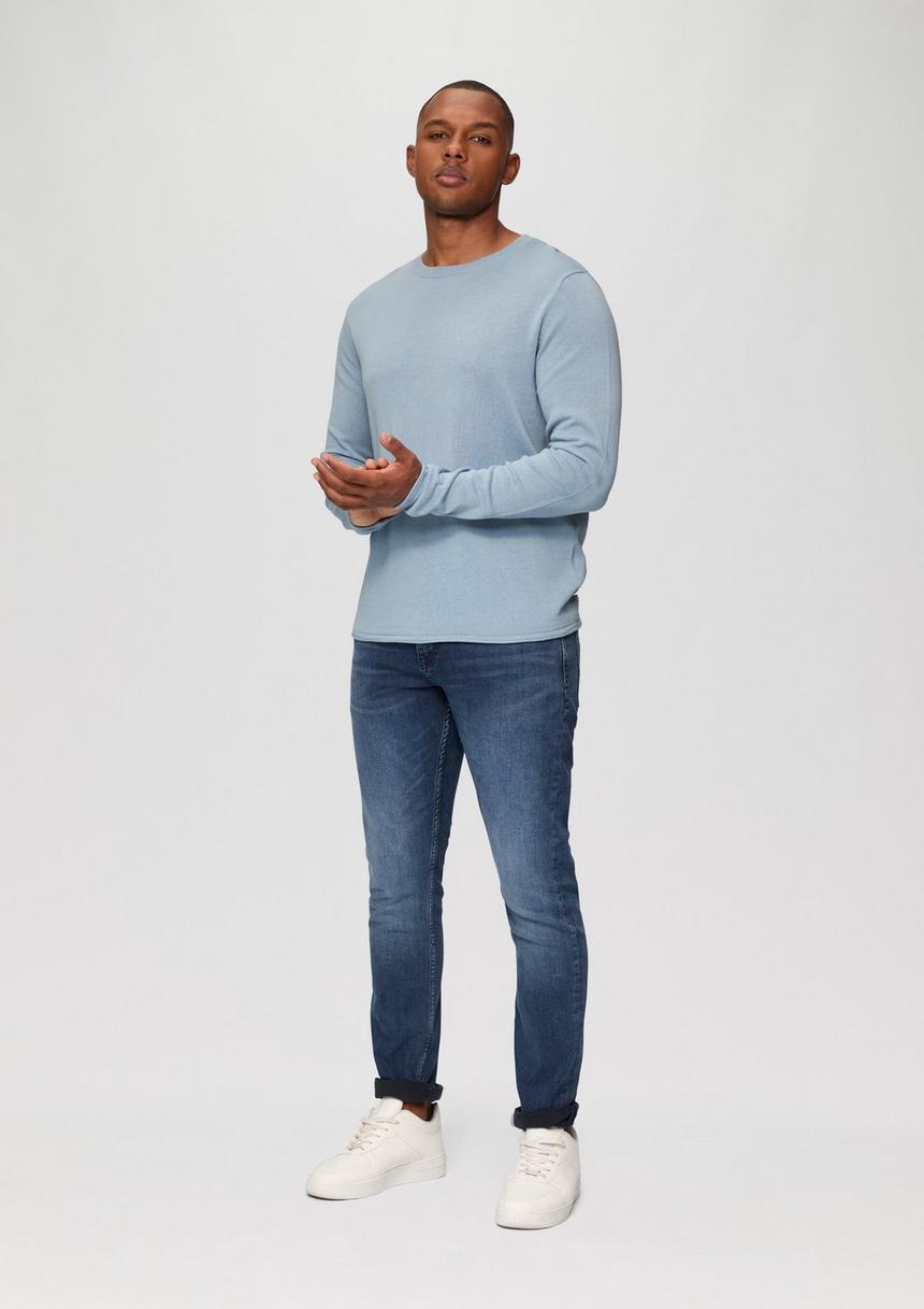 S.Oliver Strickpullover Mit Rollsaum Und Wascheffekt