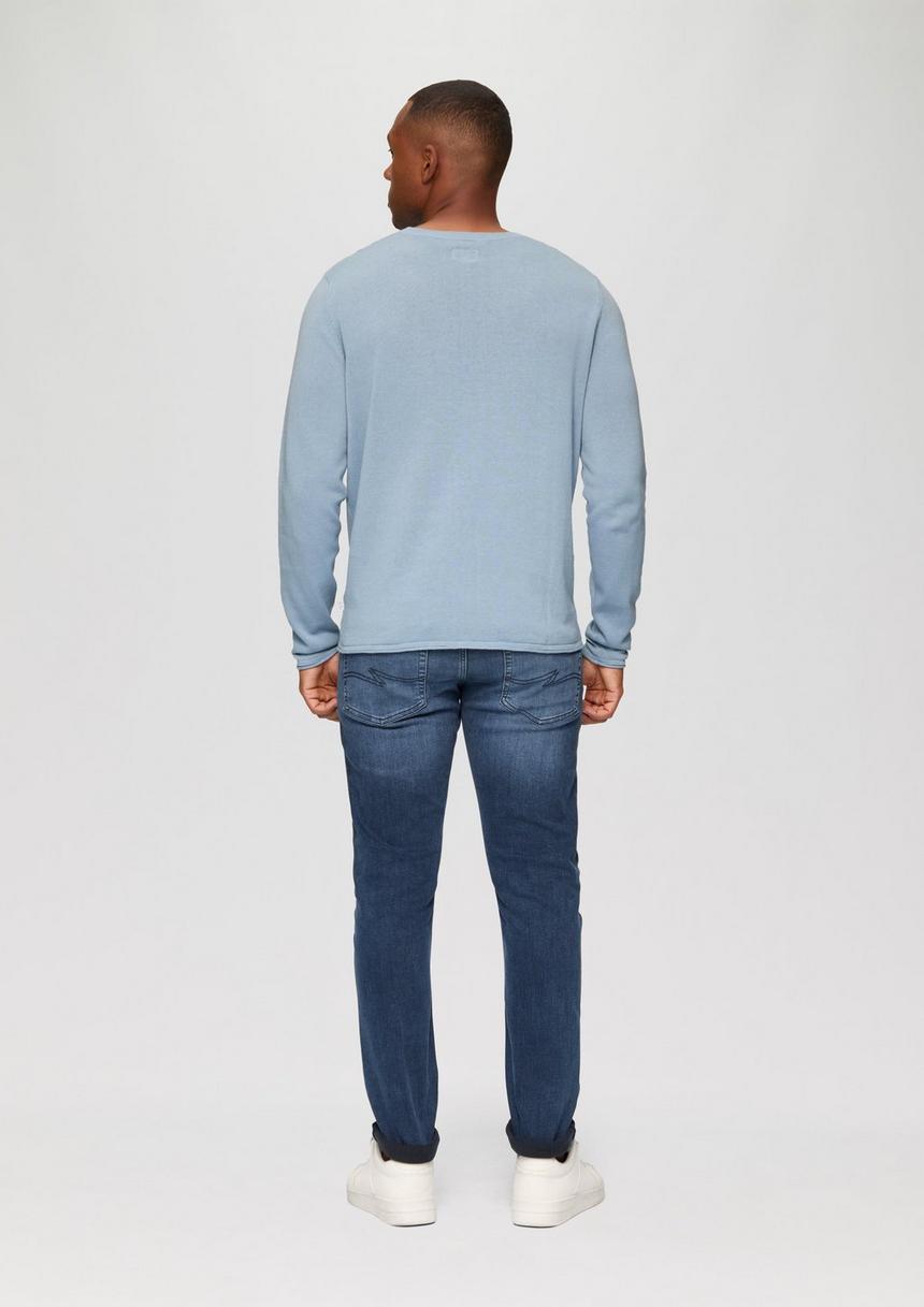 S.Oliver Strickpullover Mit Rollsaum Und Wascheffekt