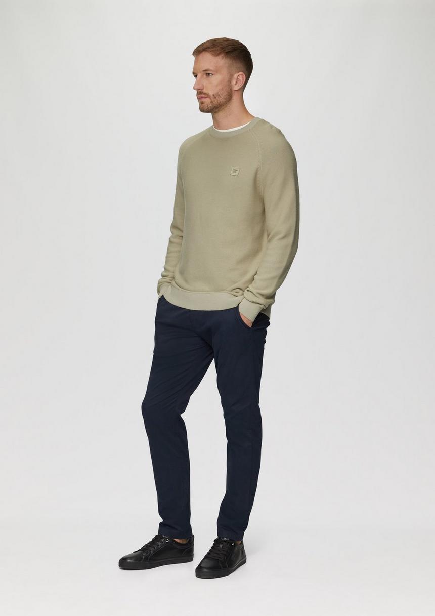 S.Oliver Strickpullover Mit Struktur Und Label-Patch