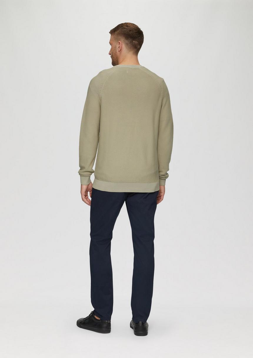 S.Oliver Strickpullover Mit Struktur Und Label-Patch