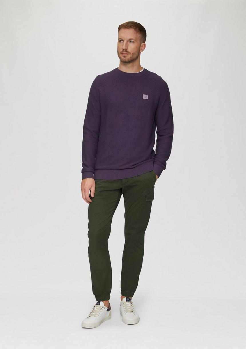 S.Oliver Strickpullover Mit Struktur Und Label-Patch