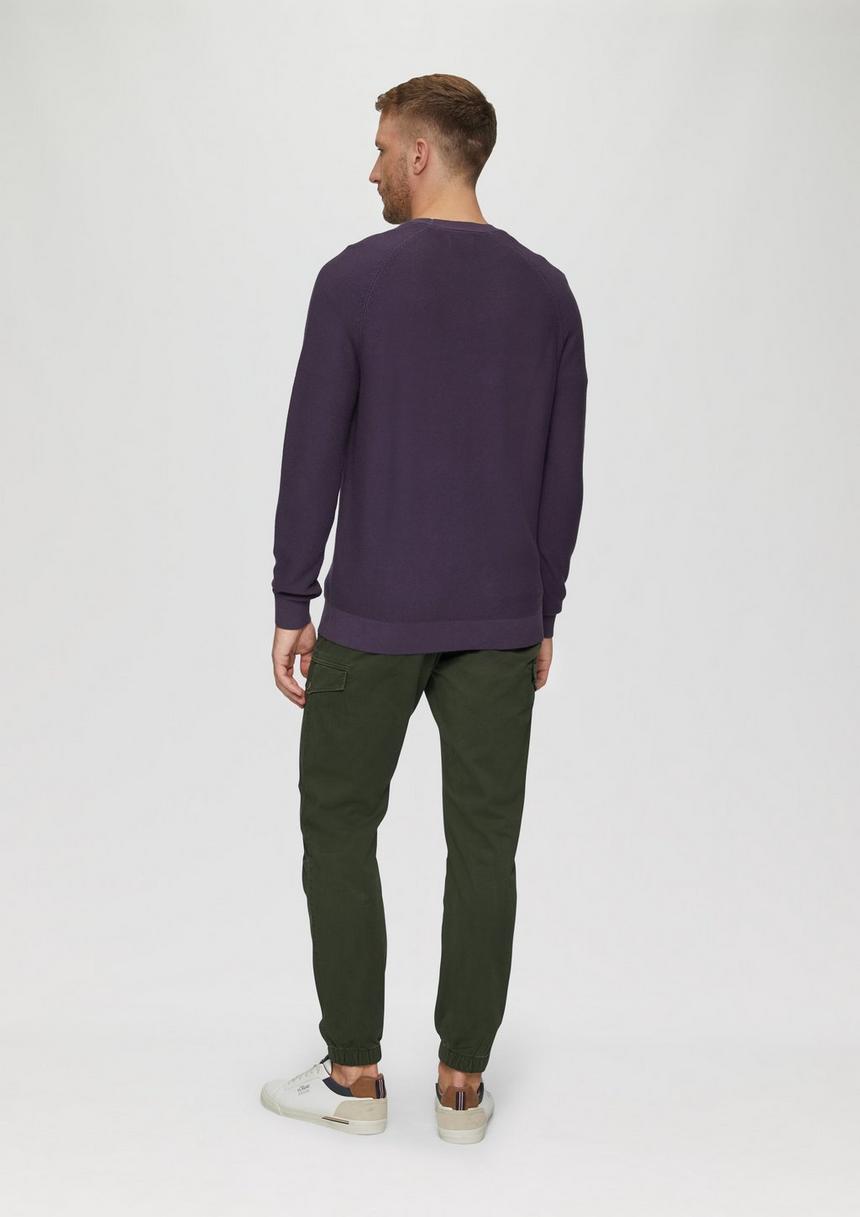 S.Oliver Strickpullover Mit Struktur Und Label-Patch