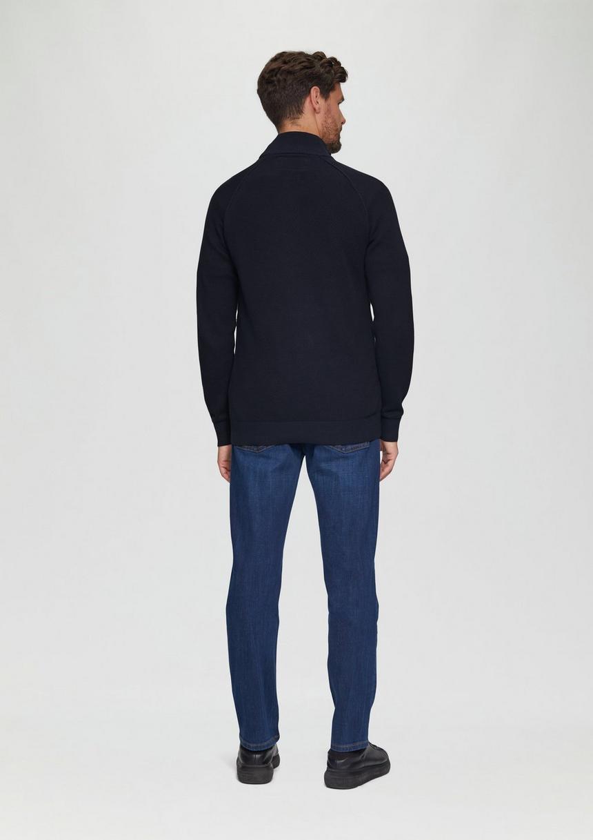 S.Oliver Strickpullover Mit Troyer-Kragen Und Strukturmix