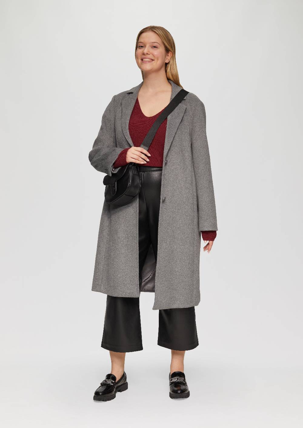 S.Oliver Strickpullover Mit V-Ausschnitt Im Loose Fit