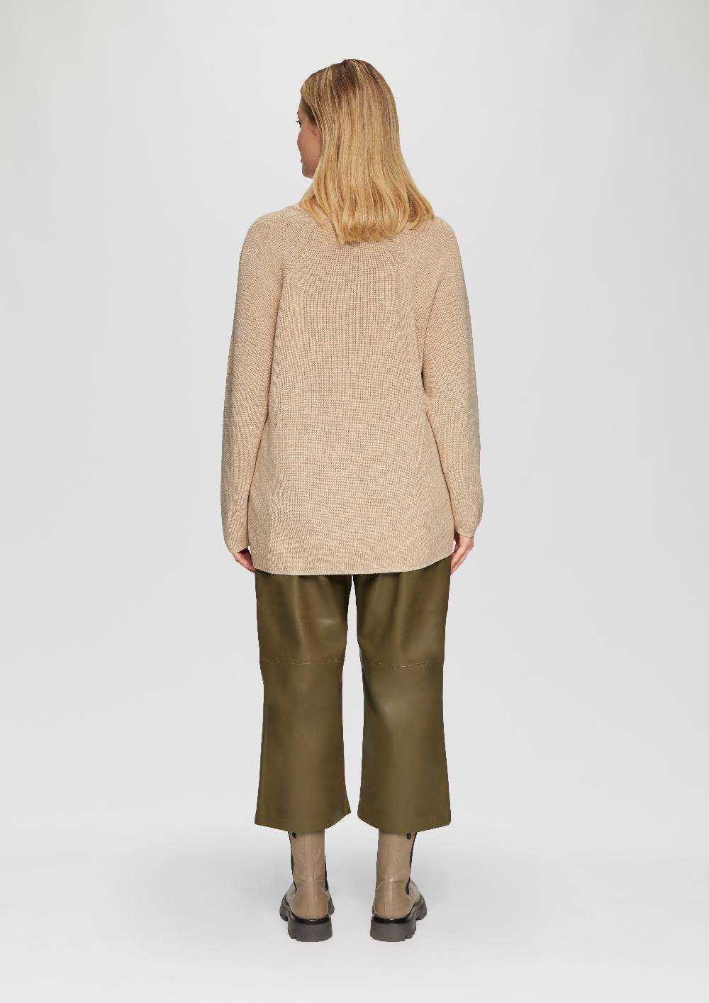 S.Oliver Strickpullover Mit V-Ausschnitt Im Loose Fit