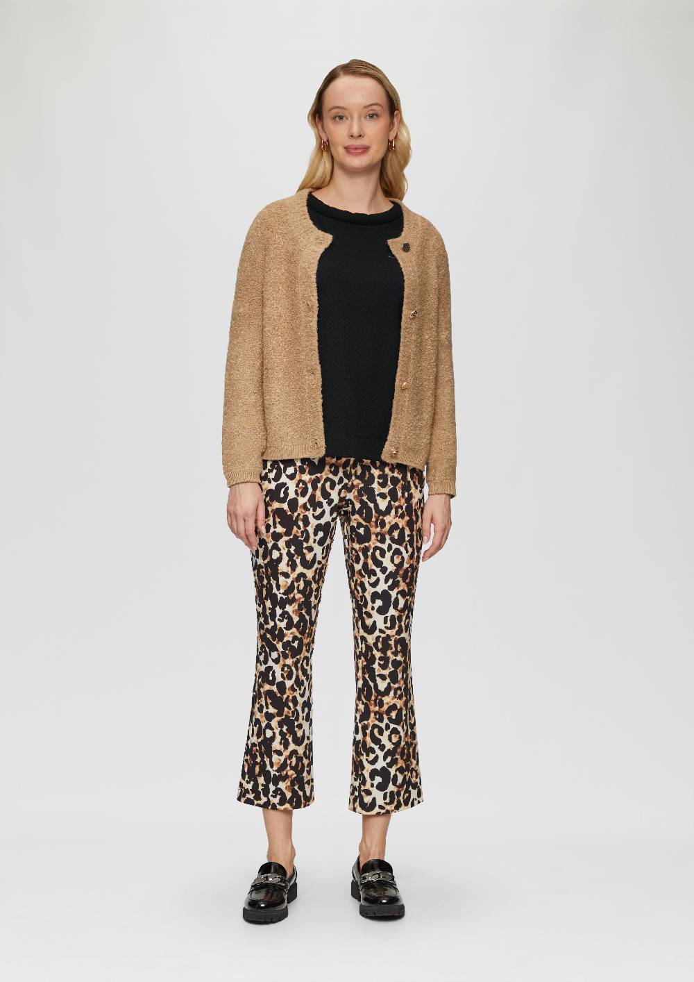 S.Oliver Strukturiertes Sweatshirt Mit Rundhalsausschnitt