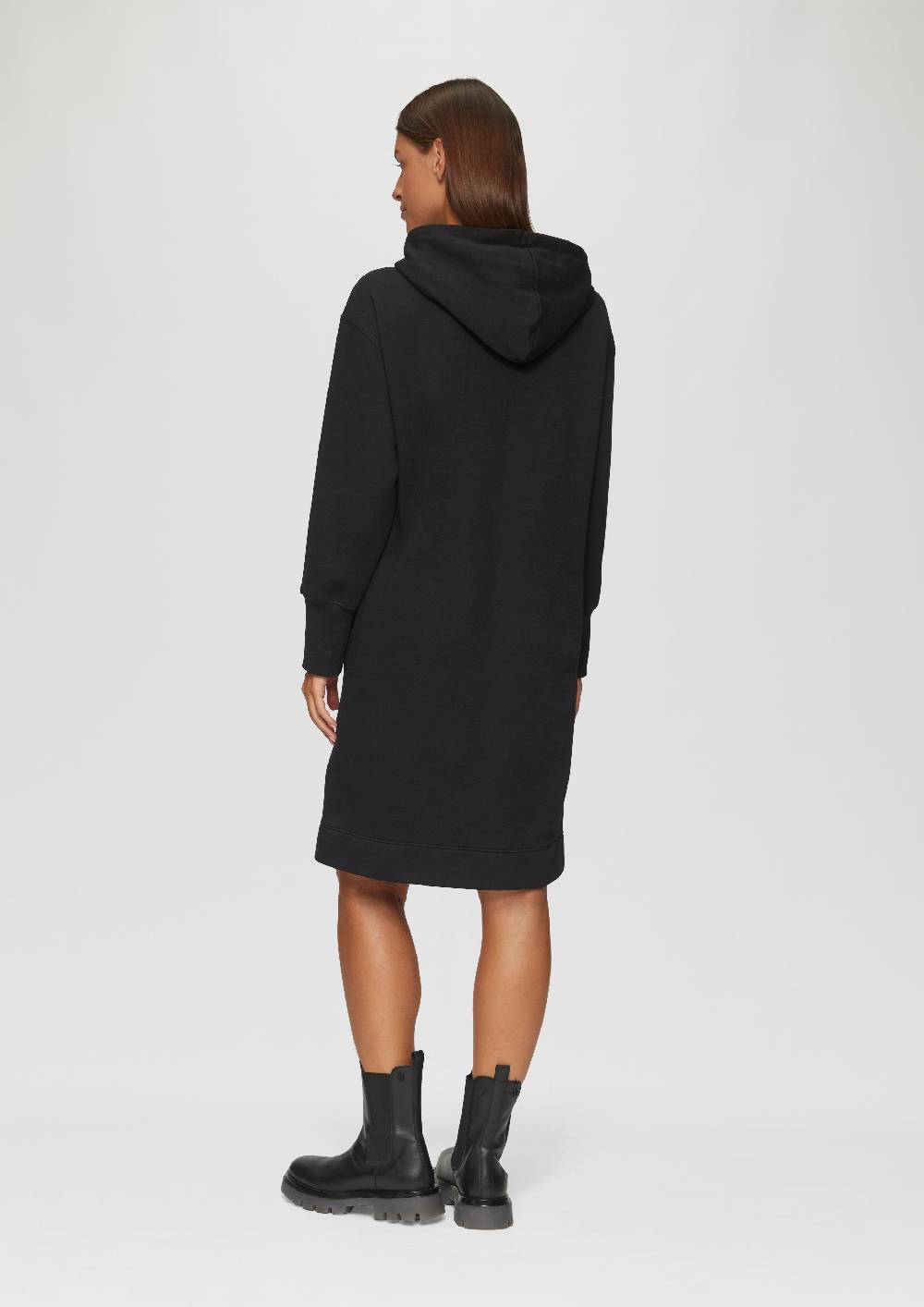 S.Oliver Sweatkleid Mit Eingrifftaschen Und Vorgesetzter Seitennaht