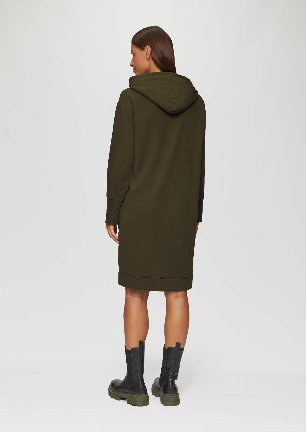 S.Oliver Sweatkleid Mit Eingrifftaschen Und Vorgesetzter Seitennaht