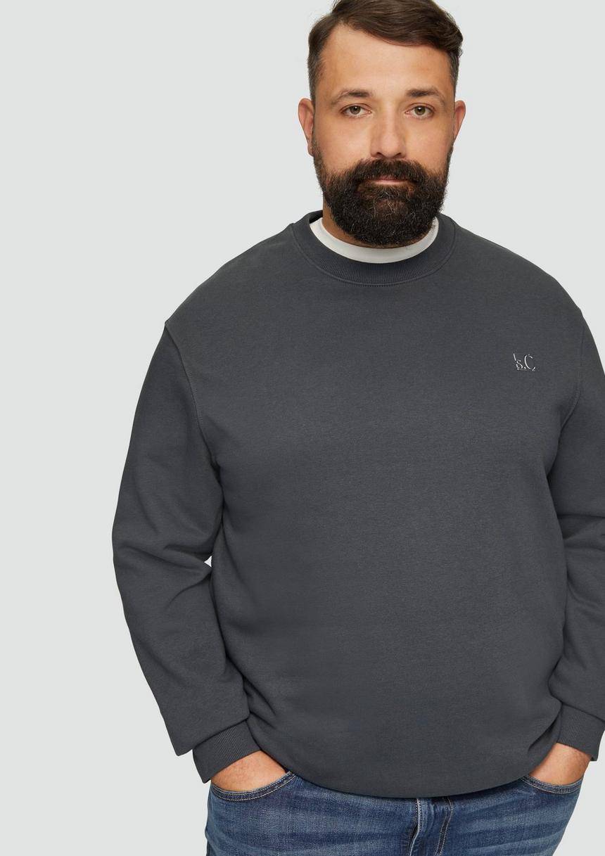 S.Oliver Sweatshirt Aus Baumwollmix Mit Logo-Detail