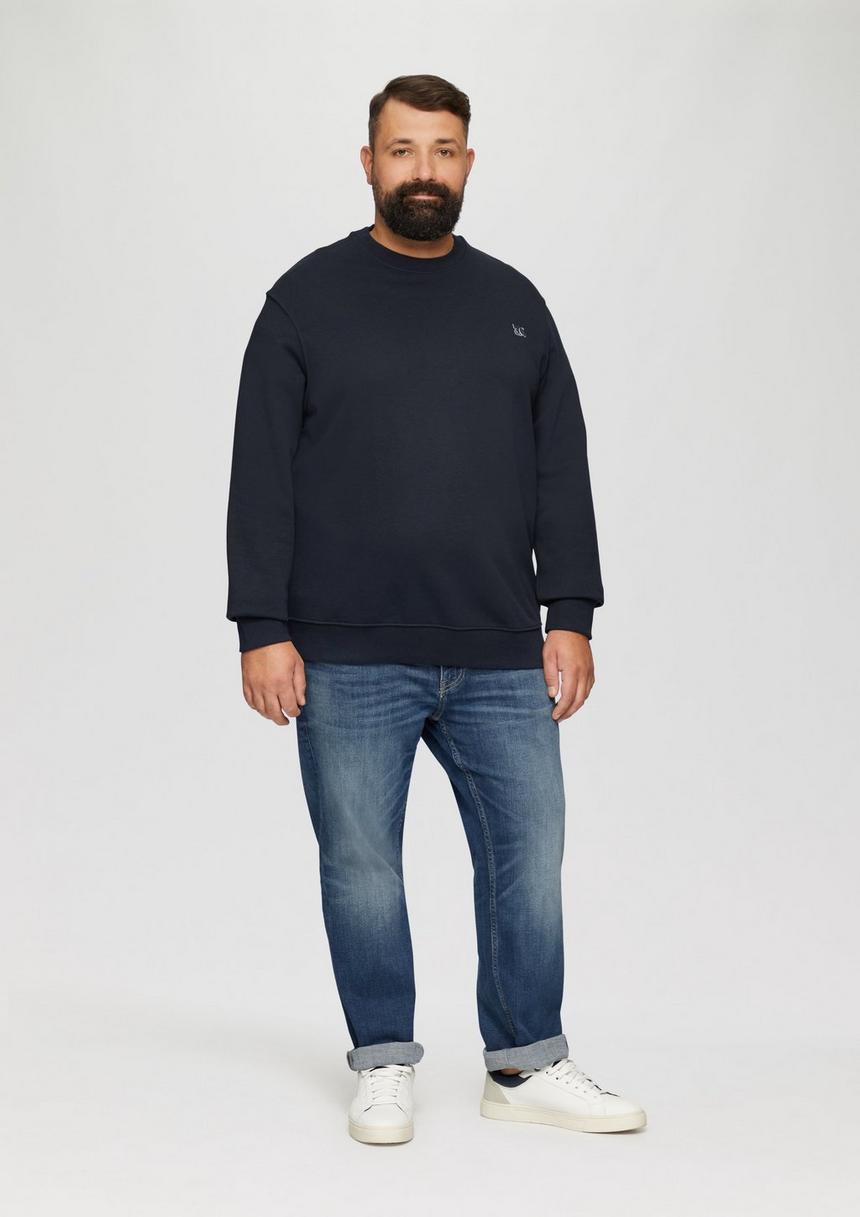 S.Oliver Sweatshirt Aus Baumwollmix Mit Logo-Detail