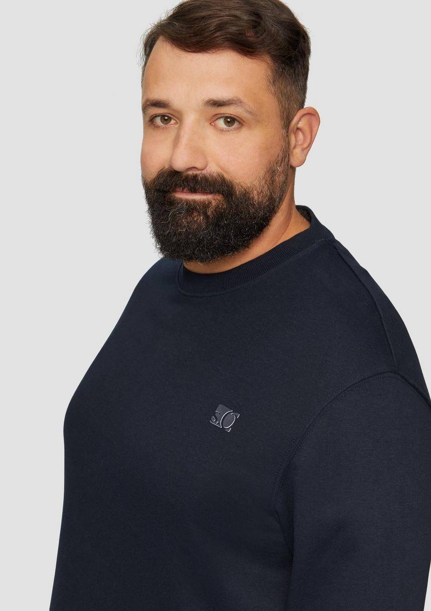 S.Oliver Sweatshirt Aus Baumwollmix Mit Logo-Detail