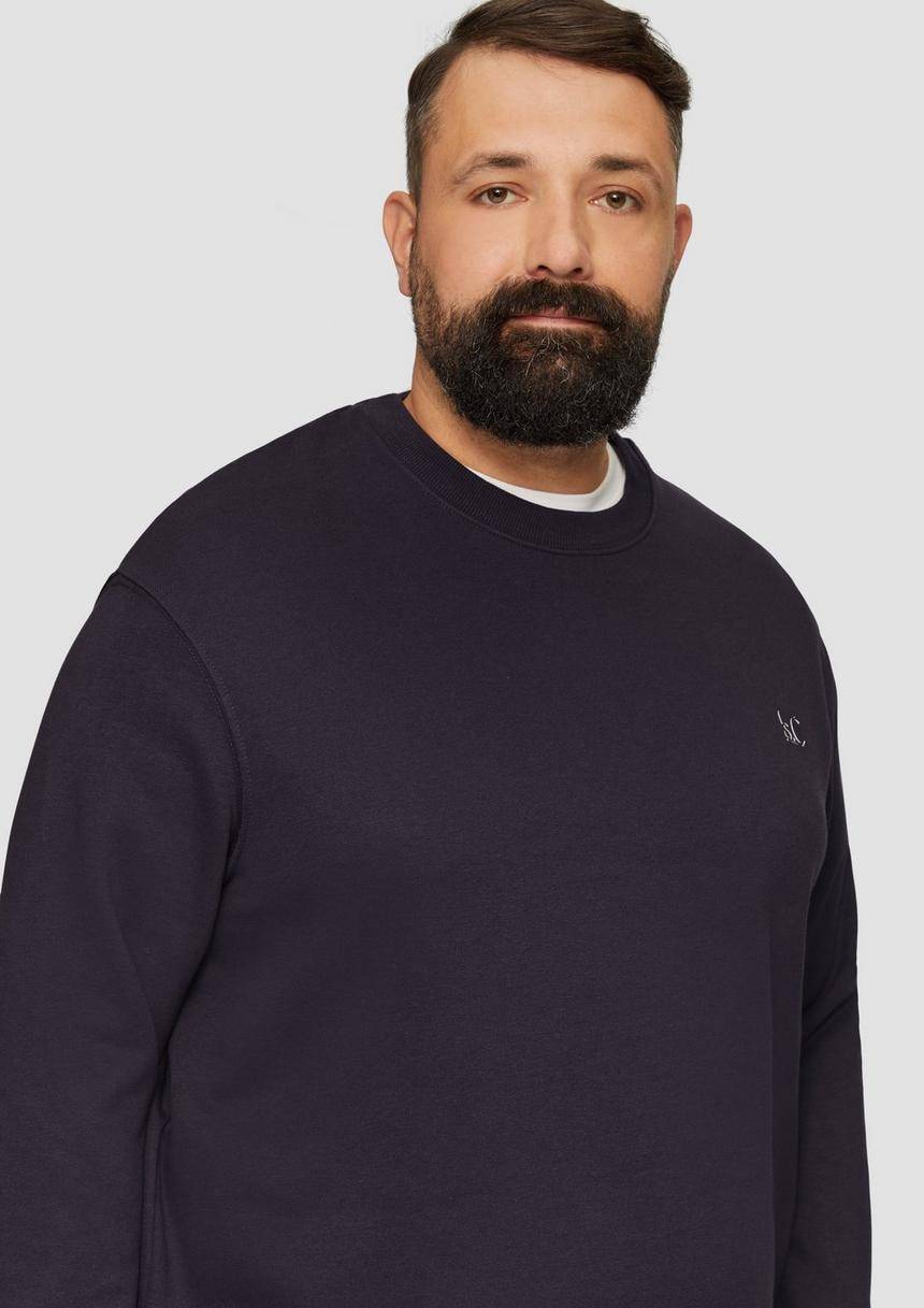 S.Oliver Sweatshirt Aus Baumwollmix Mit Logo-Detail