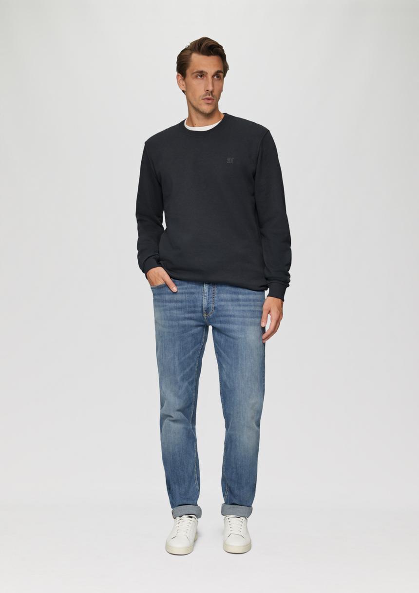 S.Oliver Sweatshirt Aus Baumwollmix Mit Logo-Detail