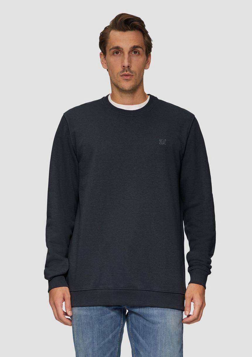 S.Oliver Sweatshirt aus Baumwollmix mit Logo-Detail