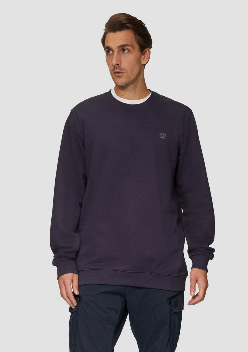 S.Oliver Sweatshirt aus Baumwollmix mit Logo-Detail