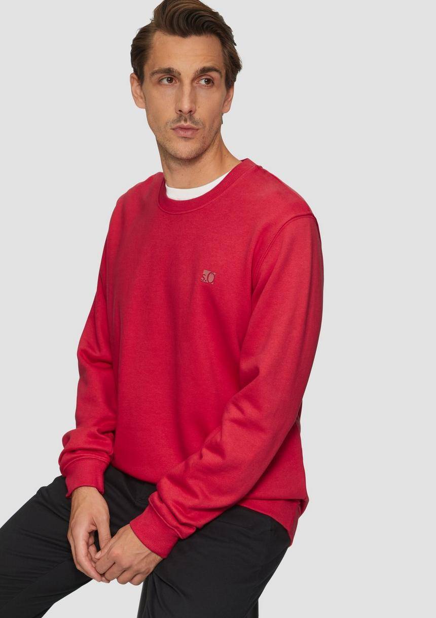 S.Oliver Sweatshirt Aus Baumwollmix Mit Logo-Detail