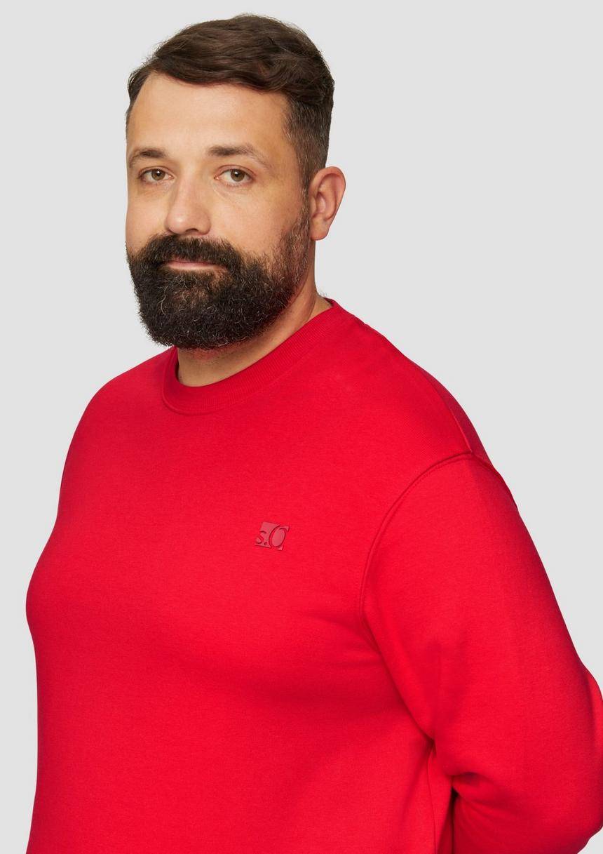 S.Oliver Sweatshirt Aus Baumwollmix Mit Logo-Detail