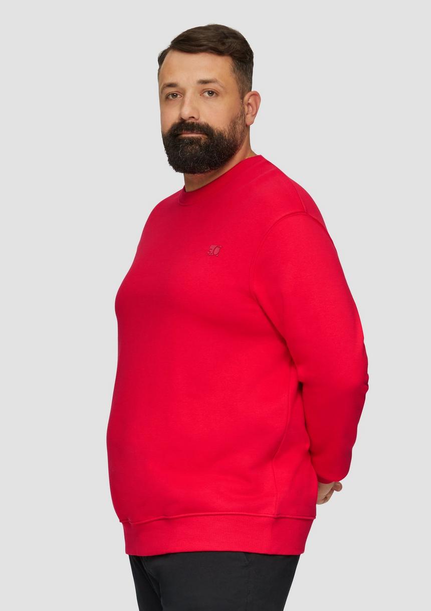 S.Oliver Sweatshirt aus Baumwollmix mit Logo-Detail