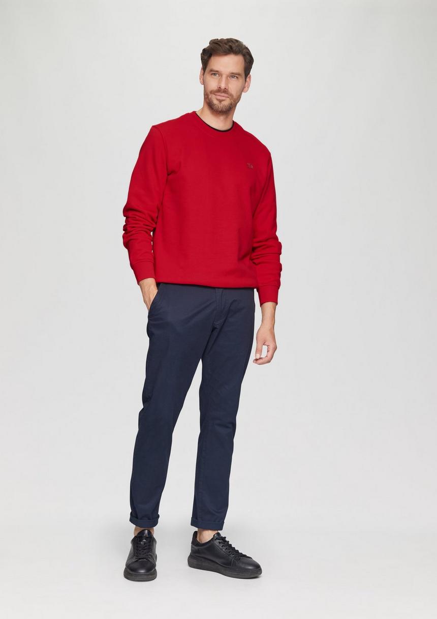 S.Oliver Sweatshirt Aus Baumwollmix Mit Logo-Detail