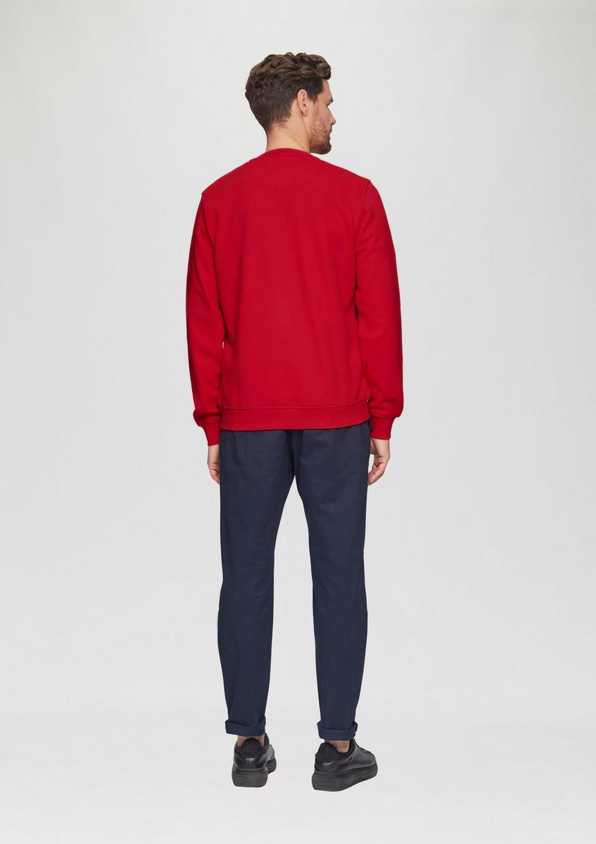 S.Oliver Sweatshirt Aus Baumwollmix Mit Logo-Detail