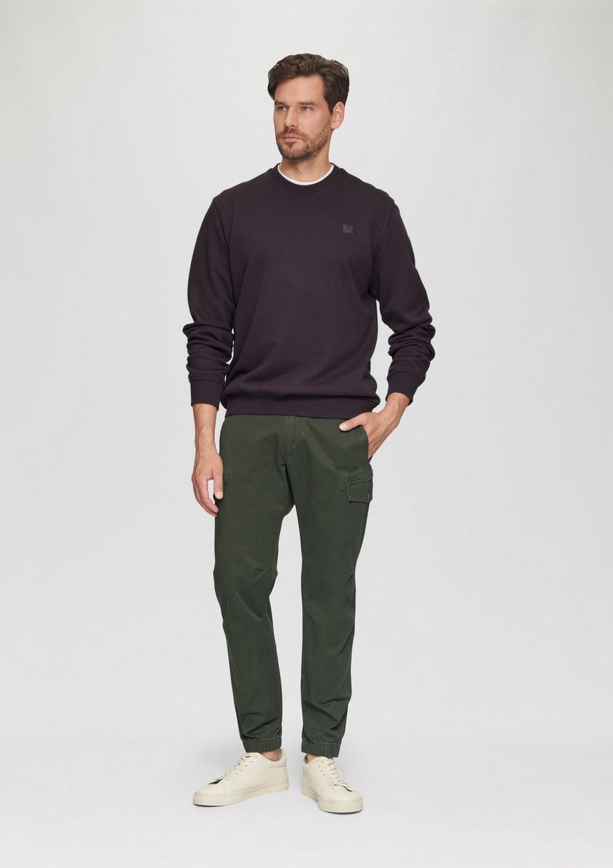 S.Oliver Sweatshirt Aus Baumwollmix Mit Logo-Detail