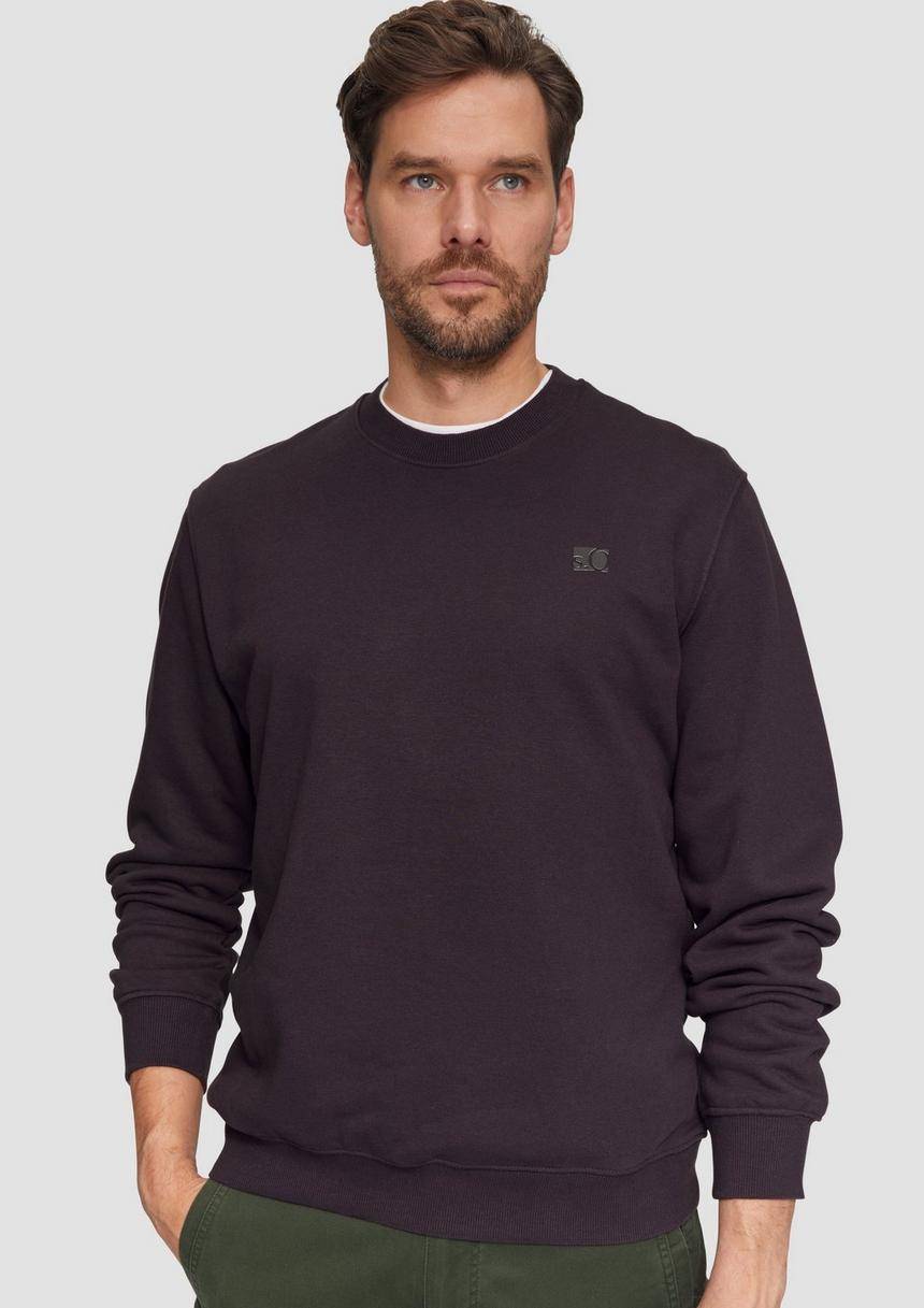 S.Oliver Sweatshirt Aus Baumwollmix Mit Logo-Detail