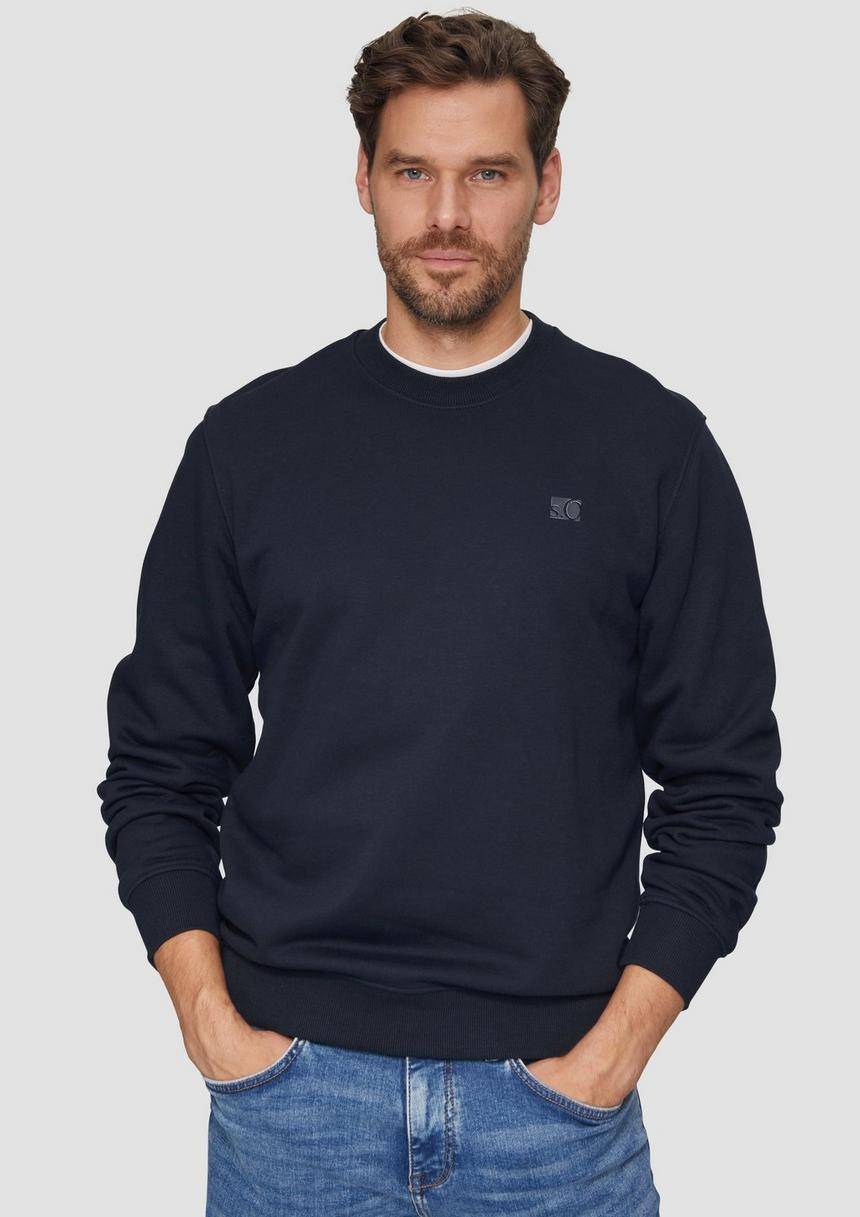 S.Oliver Sweatshirt Aus Baumwollmix Mit Logo-Detail