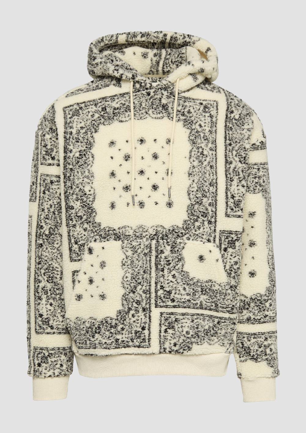 S.Oliver Sweatshirt Aus Teddyplüsch Im All-over-Print