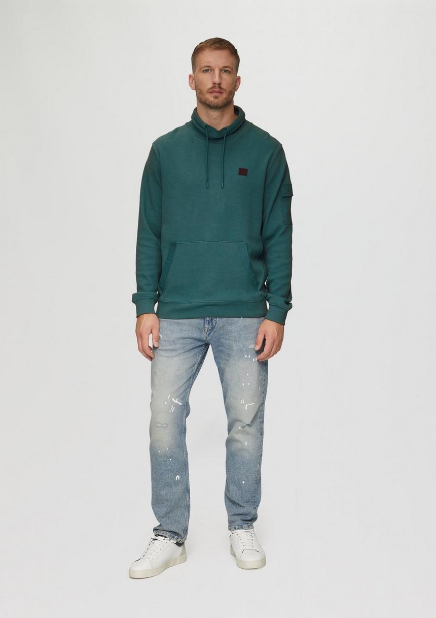 S.Oliver Sweatshirt Mit Kängurutasche Und Snood-Kragen