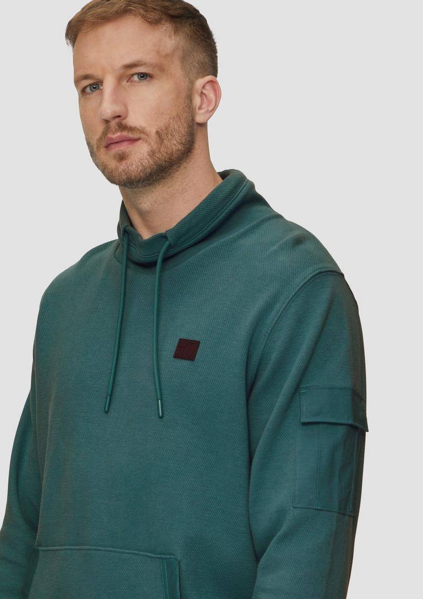 S.Oliver Sweatshirt Mit Kängurutasche Und Snood-Kragen