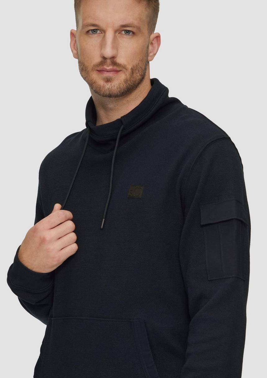 S.Oliver Sweatshirt Mit Kängurutasche Und Snood-Kragen