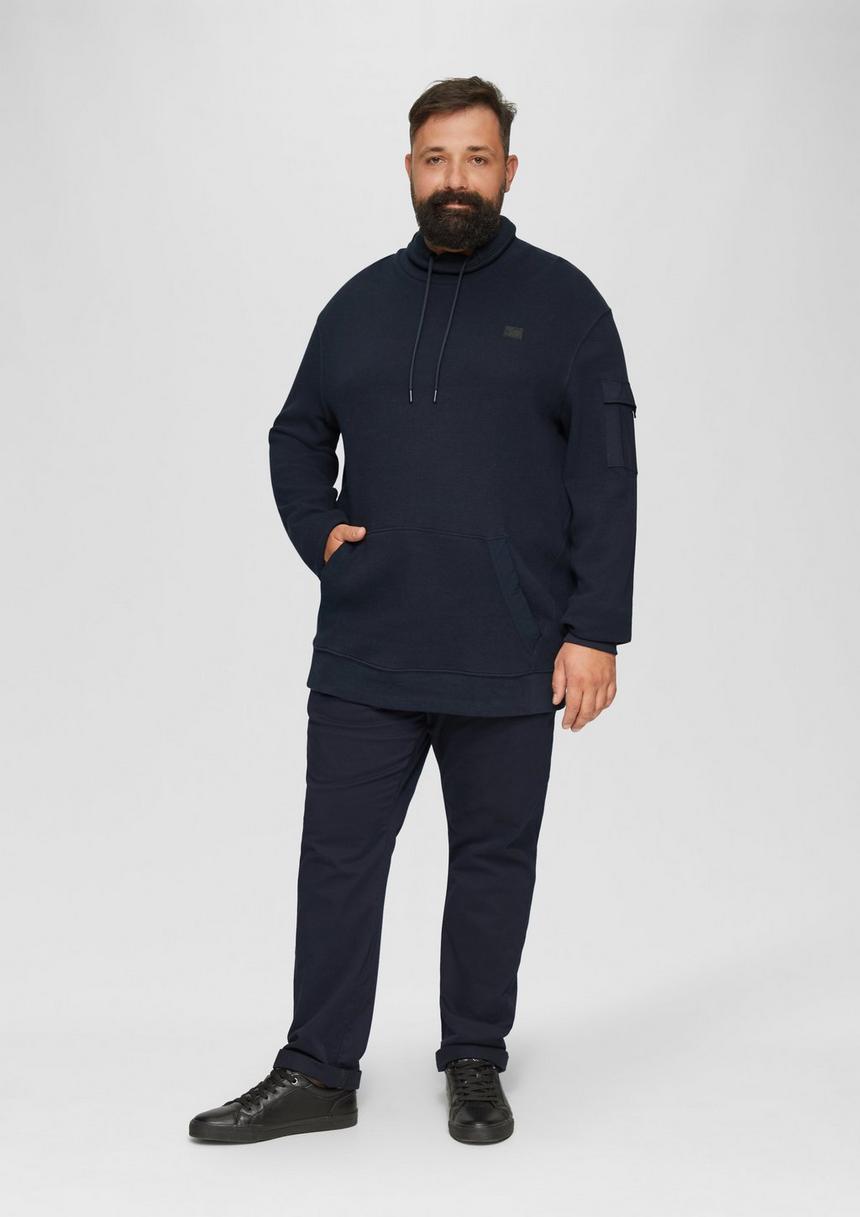 S.Oliver Sweatshirt Mit Kängurutasche Und Stehkragen
