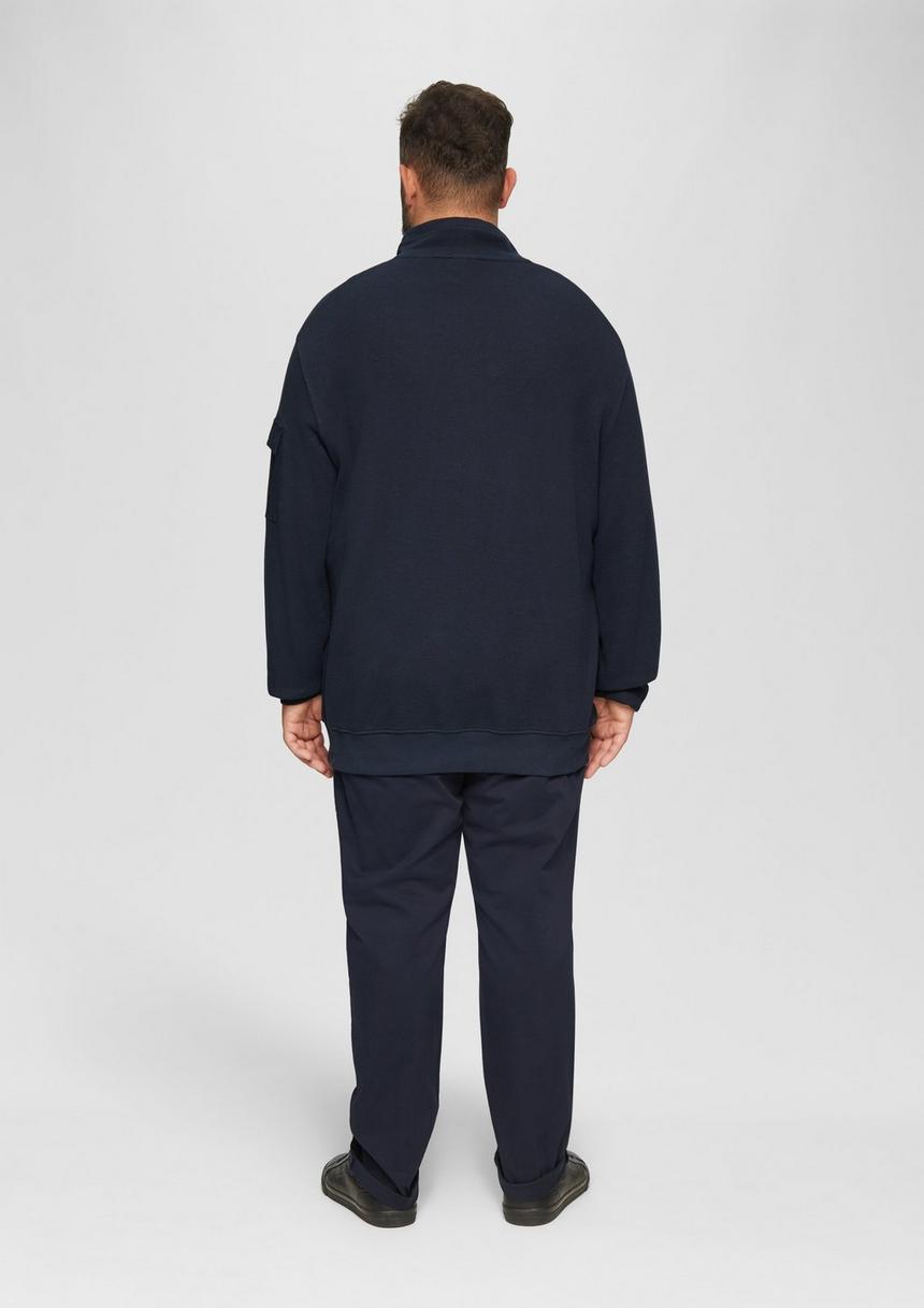 S.Oliver Sweatshirt Mit Kängurutasche Und Stehkragen