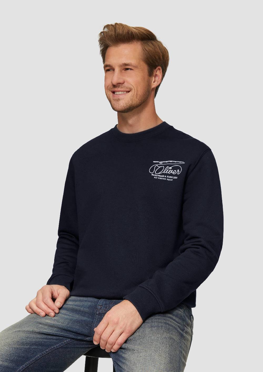 S.Oliver Sweatshirt Mit Stickerei Aus Weichem Baumwollmix