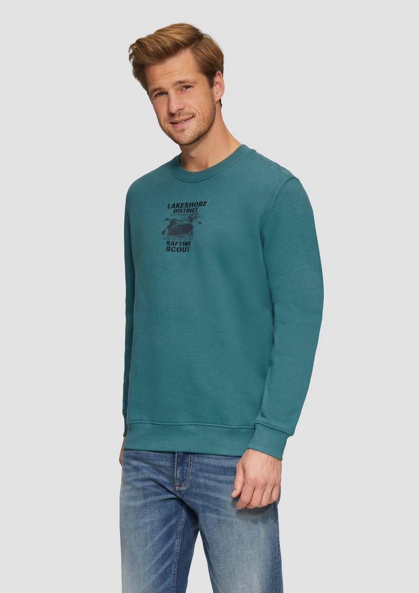 S.Oliver Sweatshirt mit Stickerei aus weichem Baumwollmix