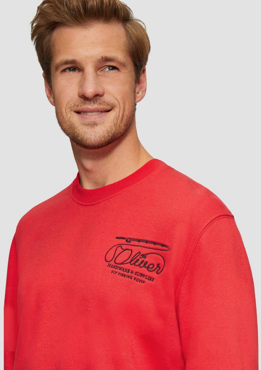S.Oliver Sweatshirt Mit Stickerei Aus Weichem Baumwollmix