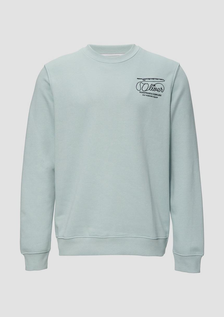 S.Oliver Sweatshirt mit Stickerei aus weichem Baumwollmix