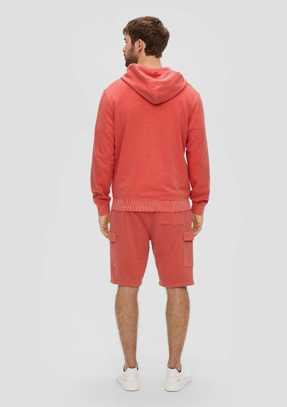 S.Oliver Sweatshirtjacke Mit Garment Dye Und Kapuze