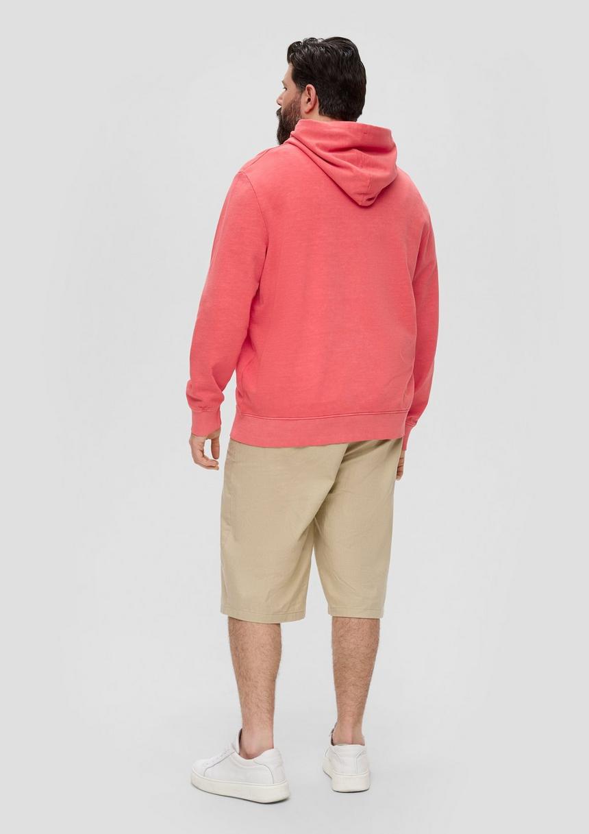 S.Oliver Sweatshirtjacke Mit Garment Dye Und Kapuze