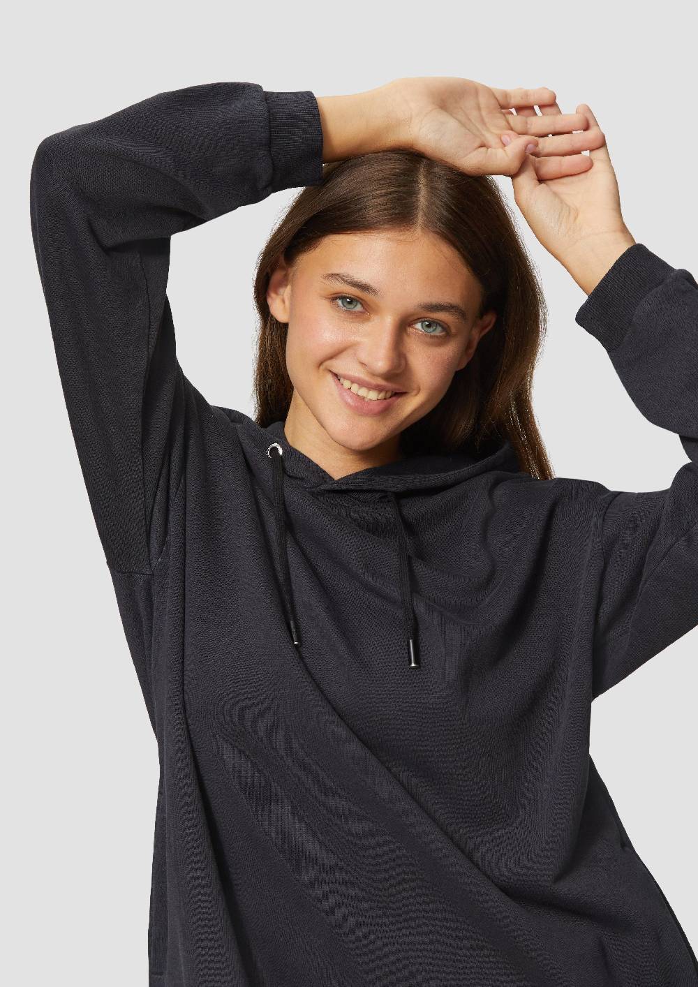 S.Oliver Sweatshirtkleid Mit Kapuze Und Eingrifftaschen