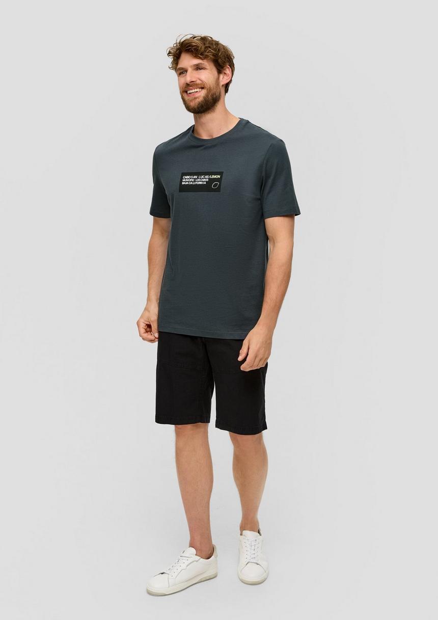 S.Oliver T-Shirt Aus Baumwoll-Jersey Mit Frontprint