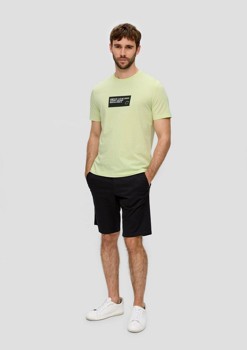 S.Oliver T-Shirt Aus Baumwoll-Jersey Mit Frontprint