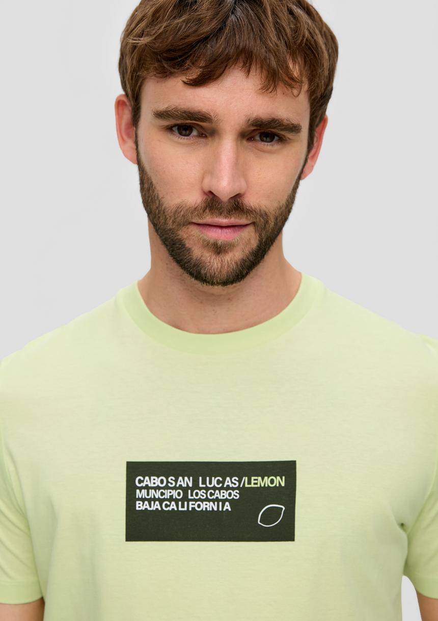 S.Oliver T-Shirt Aus Baumwoll-Jersey Mit Frontprint