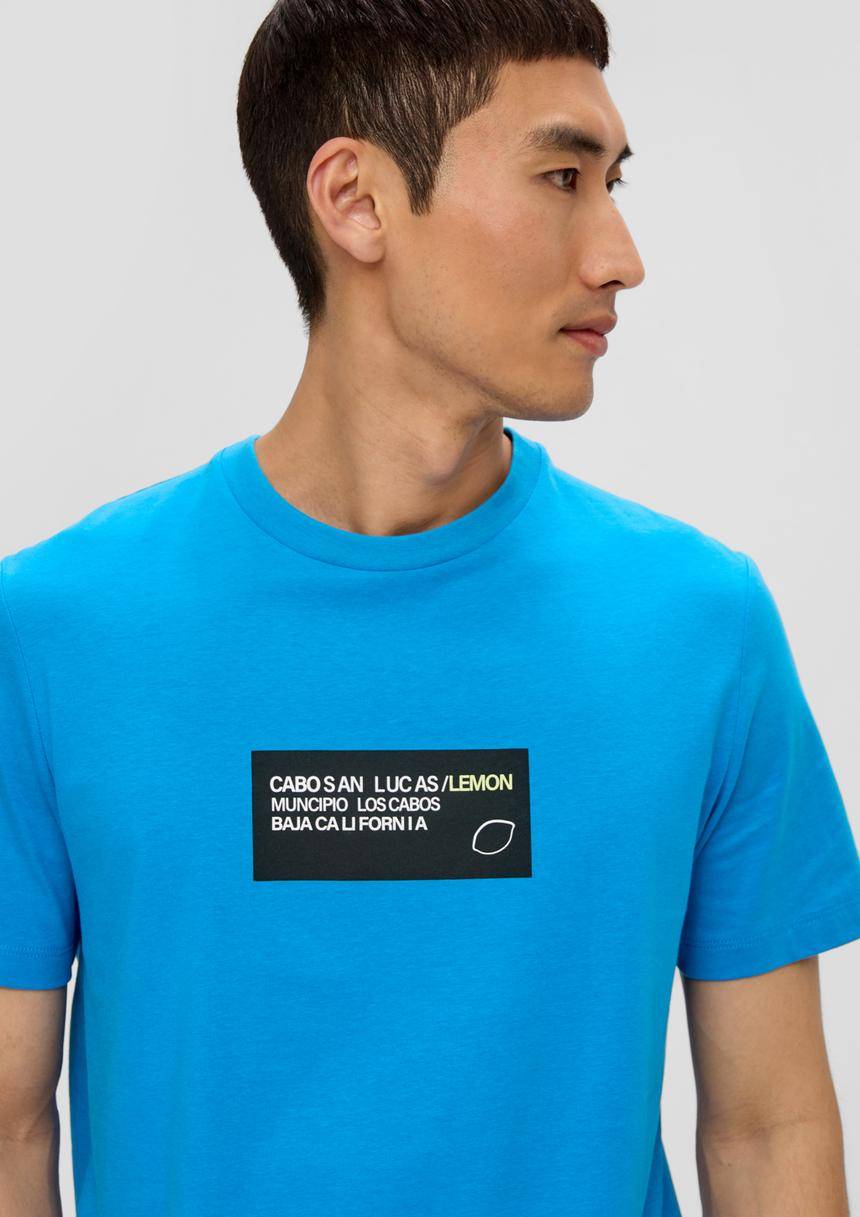 S.Oliver T-Shirt Aus Baumwoll-Jersey Mit Frontprint