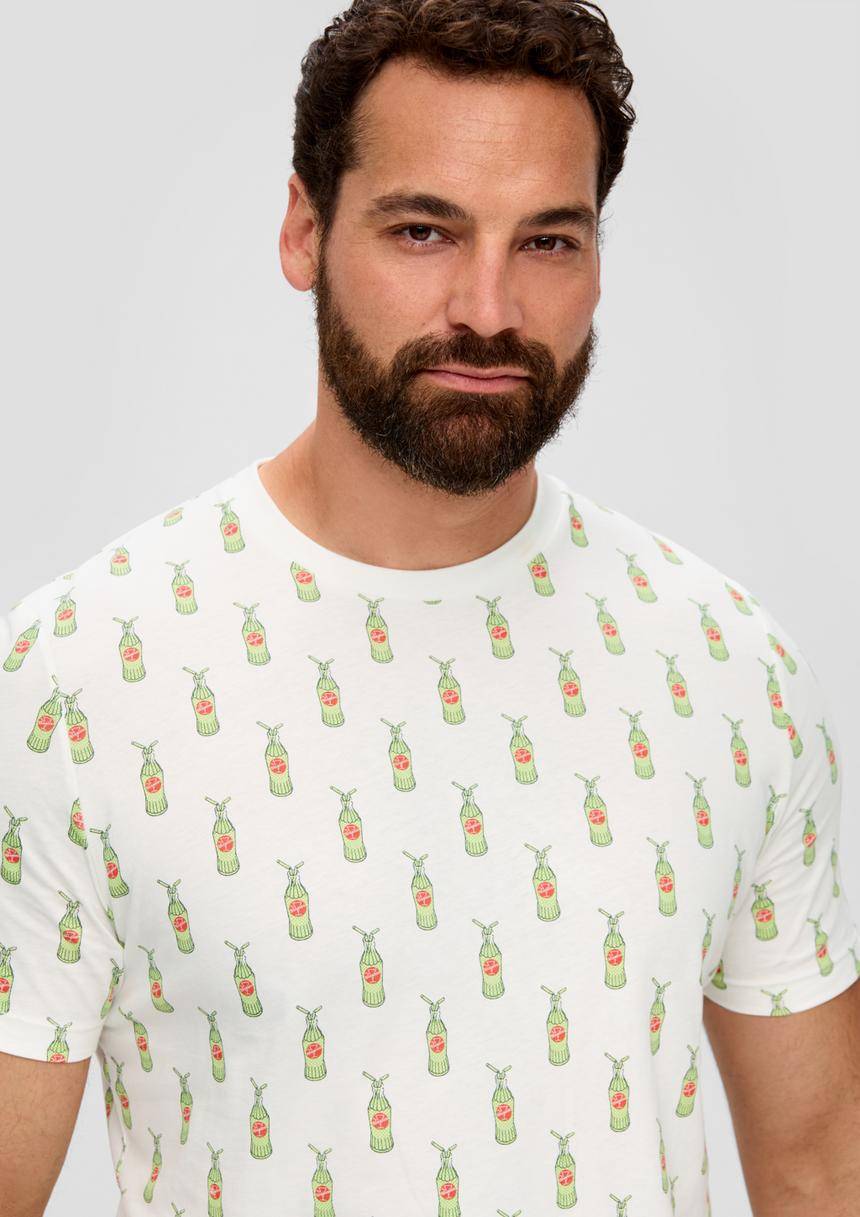 S.Oliver T-Shirt Aus Baumwoll-Jersey Mit Sinalco®-Print