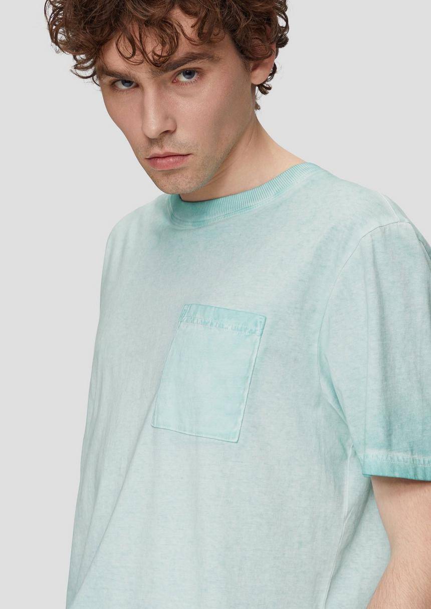 S.Oliver T-Shirt Aus Reiner Baumwolle Mit Brusttasche
