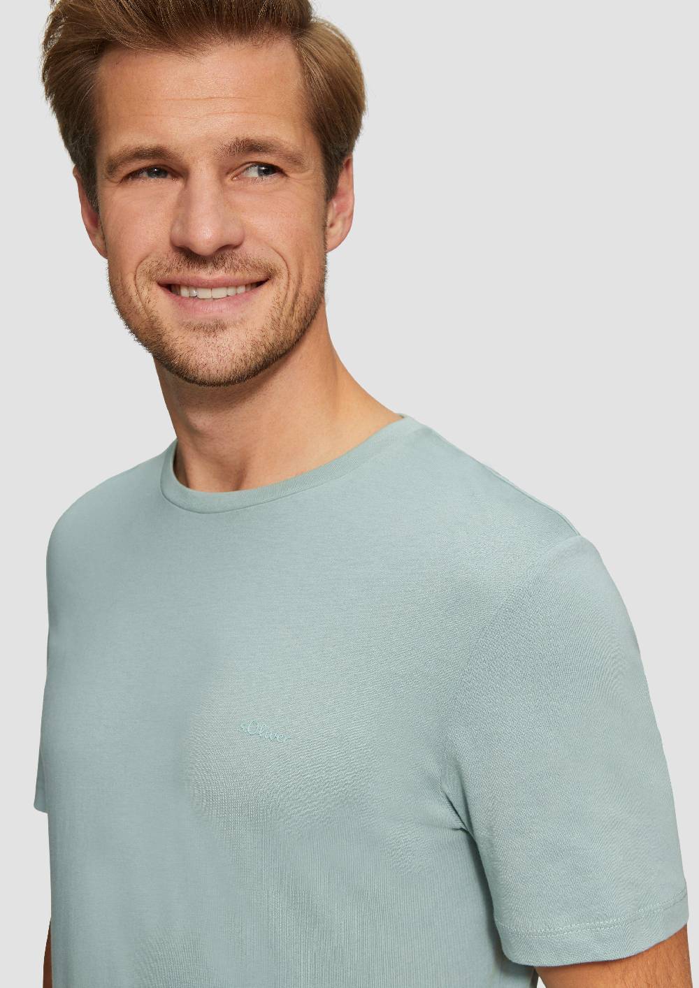 S.Oliver T-Shirt Aus Reiner Baumwolle Mit Logo-Print