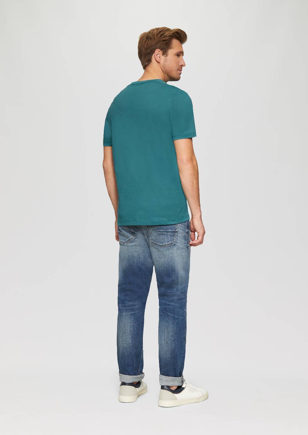 S.Oliver T-Shirt Aus Reiner Baumwolle Mit Logo-Print